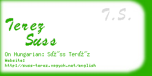 terez suss business card